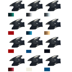 Blatník přední v barvě levý FORD TRANSIT (V184/5), 05.00-04.06 OE 4059147, 4059150, 4469787