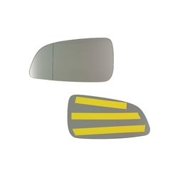 Sklo zrcátka levé OPEL ASTRA H, 04.07-, OPEL ASTRA H, 10.03-04.07