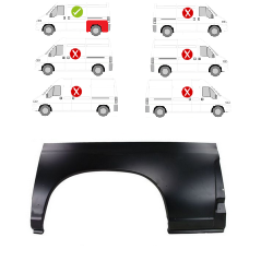 Lem zadního blatníku levý PEUGEOT BOXER (230), 06.94-04.02, PEUGEOT BOXER (244), 04.02-08.06,CITROËN JUMPER (230), 06.94-12.01,JUMPER (244), 01.02-08.06, FIAT DUCATO (230), 03.94-04.02,DUCATO (244), 04.02-09.06