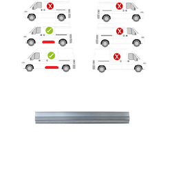 Bočnice levá CITROËN JUMPER (230),01.02-08.06, CITROËN JUMPER (244) , 06.94-12.01, FIAT DUCATO (230), 03.94-04.02, FIAT DUCATO (244), 04.02-09.06, PEUGEOT BOXER (230), 06.94-04.02, PEUGEOT BOXER (244), 04.02-08.06