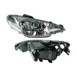 Světlomet pravý PEUGEOT 206 (2_), 01.98-04.09 OE 6205T0, 6205S9