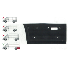 Opravný lem zadního blatníku levý CITROËN JUMPER (250), 09.06-08.14,JUMPER, 06.14-,FIAT DUCATO (250), 09.06-08.14,DUCATO, 06.14-,PEUGEOT BOXER (250), 09.06-08.14,PEUGEOT BOXER, 06.14-  OE 1345131080-8503KE