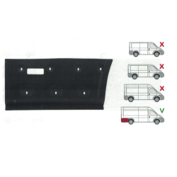 Opravný lem zadního blatníku pravý CITROËN JUMPER (250), 09.06-08.14,JUMPER, 06.14-,FIAT DUCATO (250), 09.06-08.14,DUCATO, 06.14-,PEUGEOT BOXER (250), 09.06-08.14,PEUGEOT BOXER, 06.14-  OE 13384566075-8504GP