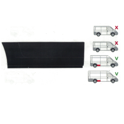 Opravný lem zadního blatníku pravý CITROËN JUMPER (250), 09.06-08.14,JUMPER, 06.14-,FIAT DUCATO (250), 09.06-08.14,DUCATO, 06.14-,PEUGEOT BOXER (250), 09.06-08.14,PEUGEOT BOXER, 06.14- 