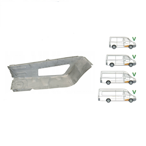 Schod přední pravý DODGE SPRINTER (906), 01.2007-12.2009,MERCEDES SPRINTER 209-524 (W906), 04.2006-10.2013,MERCEDES SPRINTER 210-519 (W906), 10.2013-06.2018,VOLKSWAGEN CRAFTER (2E),12.2005-04.2017