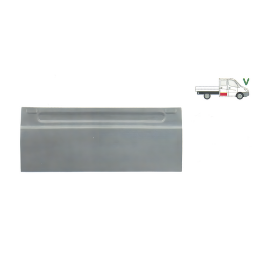 Opravný plech zadních dveří pravý DODGE SPRINTER (906), 01.2007-12.2009,MERCEDES SPRINTER 209-524 (W906), 04.2006-10.2013,MERCEDES SPRINTER 210-519 (W906), 10.2013-06.2018,VOLKSWAGEN CRAFTER (2E),12.2005-04.2017 