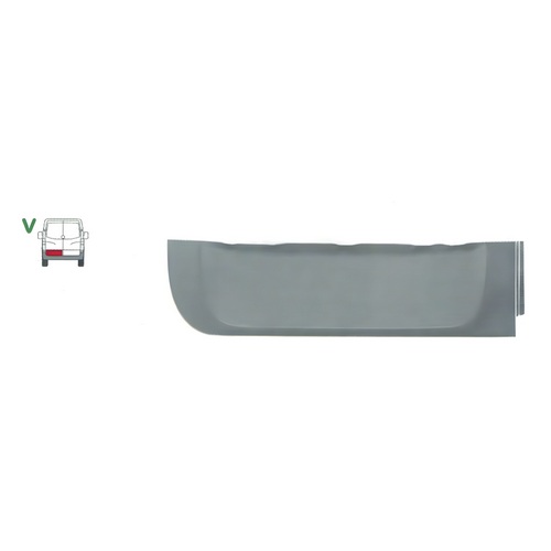 Opravný plech zadních dveří levý DODGE SPRINTER (906), 01.2007-12.2009,MERCEDES SPRINTER 209-524 (W906), 04.2006-10.2013,MERCEDES SPRINTER 210-519 (W906), 10.2013-06.2018,VOLKSWAGEN CRAFTER (2E),12.2005-04.2017 