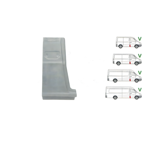 Středový sloupek pravý DODGE SPRINTER (906), 01.2007-12.2009,MERCEDES SPRINTER 209-524 (W906), 04.2006-10.2013,MERCEDES SPRINTER 210-519 (W906), 10.2013-06.2018,VOLKSWAGEN CRAFTER (2E),12.2005-04.2017 